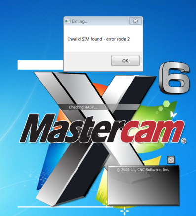 Li Invalid Sim Found Mastercam X6